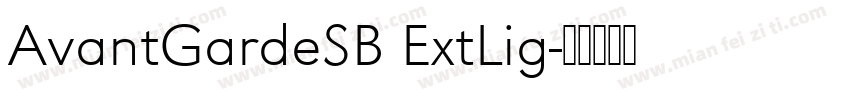 AvantGardeSB ExtLig字体转换